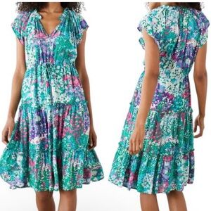 Rails Juni Midi Dress Gardenia Floral Size Large
